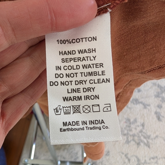 EARTHBOUND Rust Crochet Back Top - Picture 7 of 9